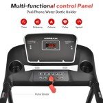 Compact Folding Treadmill with 3 Incline Levels