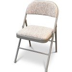 Folding Back Rest Chair with Heavy Duty Frame