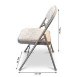 Folding Back Rest Chair with Heavy Duty Frame