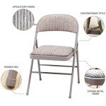 Folding Back Rest Chair with Heavy Duty Frame