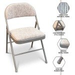 Folding Back Rest Chair with Heavy Duty Frame
