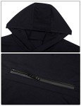 Men's Black Sleeveless Hoodie for Gym & Running
