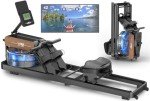 VOWVIT Folding Rowing Machine with Bluetooth Monitor