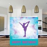 Ice Skating Birthday Cards for Girls and Women