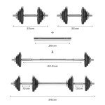 20kg Adjustable Dumbbell Weight Set for Home Gym