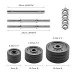 20kg Adjustable Dumbbell Weight Set for Home Gym