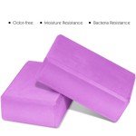 High Density EVA Foam Yoga Blocks - 2 Pack