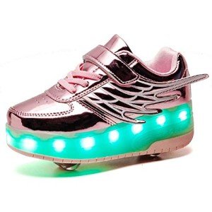 Color Changing LED Roller Skate Shoes - Pink