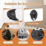 GYMAX 45'' Foldable Mini Trampoline with Handrail