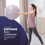 KAYMAN 55cm Purple Exercise Ball – Anti-Burst Design