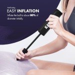 KAYMAN 55cm Purple Exercise Ball – Anti-Burst Design