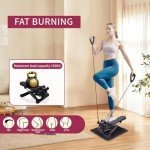 Quiet Adjustable Resistance Stair Stepper with Arm Bands