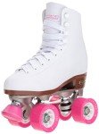 Classic White Quad Roller Skates for Women and Girls