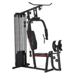 SPORTNOW Compact Home Gym with 45kg Weight Stack