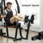 SPORTNOW Compact Home Gym with 45kg Weight Stack