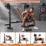Fostoy 770lbs Adjustable Weight Bench Set