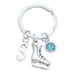 Personalized Ice Skating Keyring Gift for Skaters