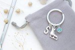 Personalized Ice Skating Keyring Gift for Skaters