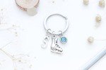 Personalized Ice Skating Keyring Gift for Skaters