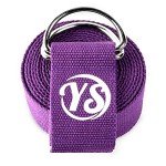 Adjustable Extra Long Yoga Strap - Purple 2.5m