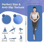 Non-Slip 15MM Yoga Mat with Carry Strap