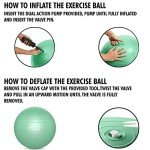 Mode33 Extra Thick Anti-Burst Yoga Ball with Pump