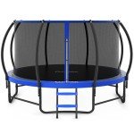 CalmMax 10FT Trampoline with Enclosure Net and Ladder