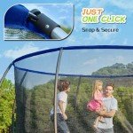 CalmMax 10FT Trampoline with Enclosure Net and Ladder