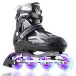 Adjustable Light-Up Inline Skates for All Ages