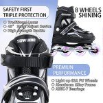 Adjustable Light-Up Inline Skates for All Ages