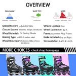 Adjustable Light-Up Inline Skates for All Ages