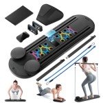 Foldable Pilates Board with Automatic Ab Roller