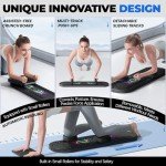 Foldable Pilates Board with Automatic Ab Roller