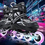 Adjustable Light-Up Inline Skates for All Ages