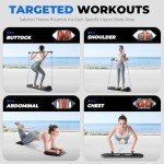 Foldable Pilates Board with Automatic Ab Roller