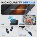 Foldable Pilates Board with Automatic Ab Roller