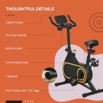 SPORTNOW Magnetic Indoor Exercise Bike for Home