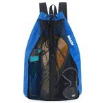 WANDF Mesh Swim Bag with Drawstring Closure