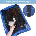 WANDF Mesh Swim Bag with Drawstring Closure