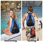 WANDF Mesh Swim Bag with Drawstring Closure
