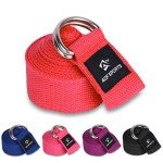Soft Cotton Yoga Strap with D-Ring Buckle
