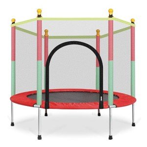 6FT Kids Trampoline with Safety Enclosure Net