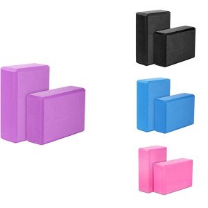 Yoga Blocks 2 Pack - Eco-Friendly Foam Bricks