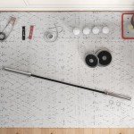 SportNow 7ft Barbell with Spring Clips, 20kg