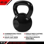 JFIT 45-Pound Cast Iron Kettlebell Weights