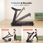 Compact Auto Incline Treadmill with Smart Features