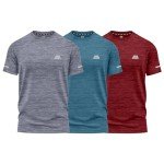 Men's Athletic Short Sleeve Workout T-Shirts - 3 Pack