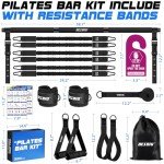 Pilates Bar Kit with Heavy Resistance Bands
