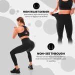 High Waist Black Gym Leggings for Women