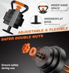 44LB Adjustable Dumbbell and Kettlebell Set